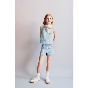 Zara Floral Denim Set Size 6